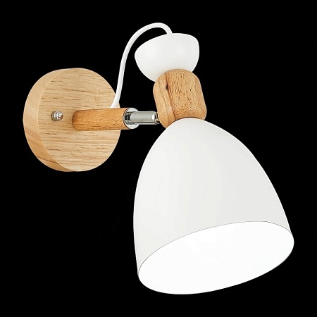 Светильник настенный Светлое дерево, Белый/Белый E27 1*60W SLE103801-01 - фото