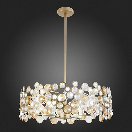 Светильник подвесной ST-Luce Золотистый/Золотистый, Прозрачный E14 5*60W SL1172.203.05 - фото