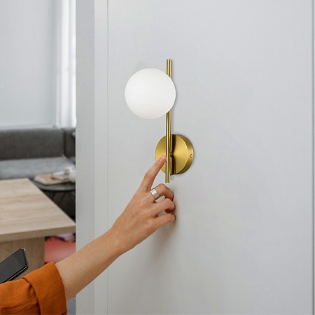 Светильник настенный Латунь/Белый G9 LED 1*5W 4000K SLE1193-301-01 - фото