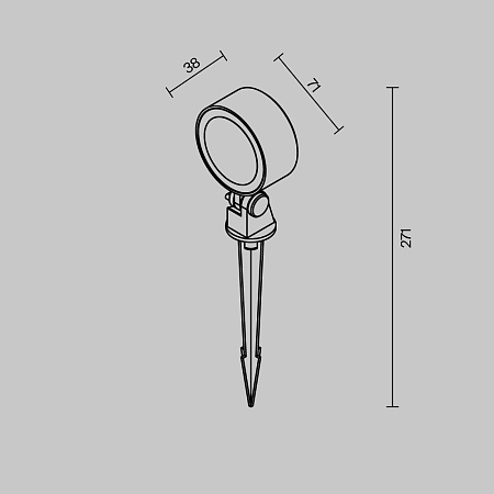 Ландшафтный светильник Outdoor O495FL-L10B3K - фото