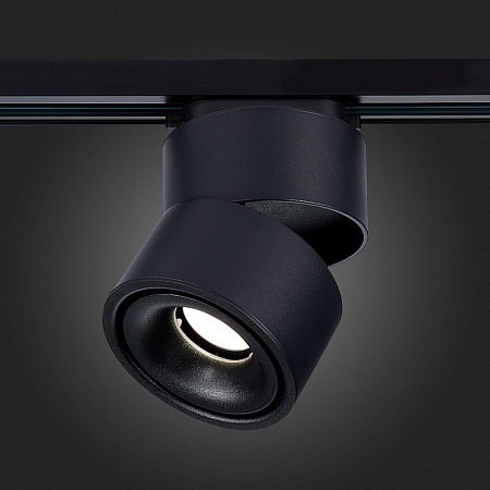 Св-к трек. Черный LED 1*12W 4000K 1 000Lm Ra>90 36° IP20 D100xH136 170-240VV ST652.446.12 - фото