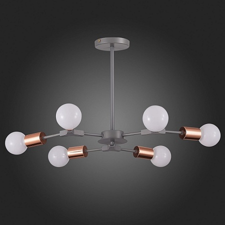 Светильник потолочный Серый, Розовое золото E27 6*60W SLE106403-06 - фото