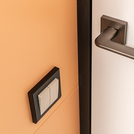 Выключатель двухклавишный слоновая кость WL03-SW-2G-ivory - фото