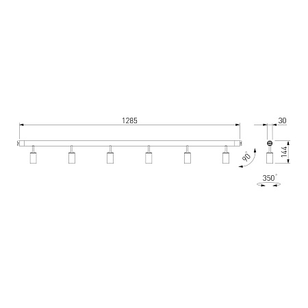 Module System Трековый светильник 24W 3000K (черный) 85178/01 Elektrostandard - фото