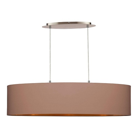 Светильник подвесной Никель/Темно-бежевый, Золотистый E27 3*40W SLE300553-03 - фото