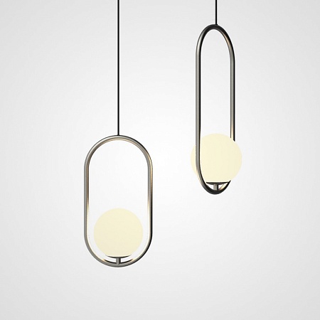 Подвесной Светильник Matthew Mccormick Hoop 50 Black Mila Pendant Imperiumloft 179966-22 - фото