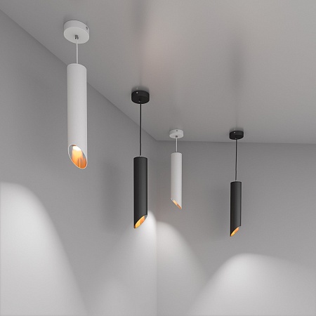 Подвесной акцентный светильник Eurosvet 7011 MR16 WH/GD белый/золото - фото