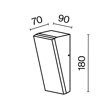 Настенный светильник (бра) Outdoor Brick O436WL-L10GF3K1 - фото