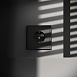 Розетка встраиваемая VOLTUM S70 с заземлением и защитными шторками, 16А, (черный матовый)
