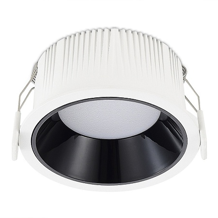 Св-к встр. Черный LED 1*12W 4000K 1 080Lm Ra80 120° IP20 D105xH50 100-240V ST755.448.12 - фото