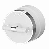 Выключатель на 4 положения двухклавишный Vintage белый матовый/хром W5822050