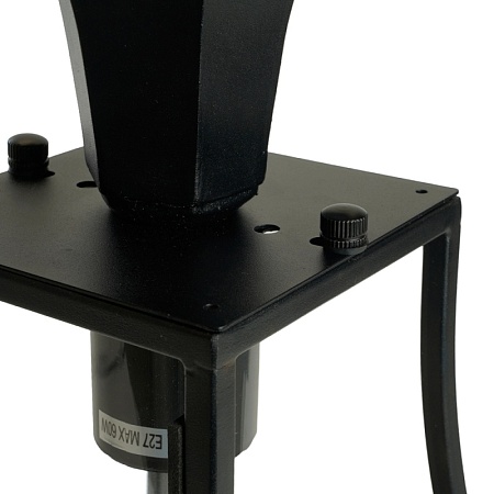 Светильник садово-парковый Feron PL734  на постамент 60W 230V E27, черный - фото