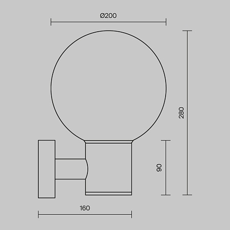 Настенный светильник (бра) Outdoor Bold O598WL-01B - фото