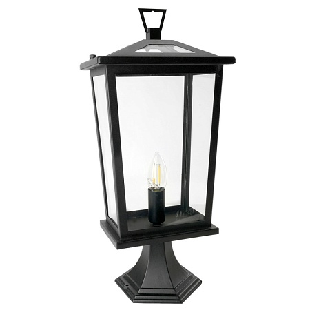 Светильник садово-парковый Feron PL754  на постамент 60W 230V E14, черный - фото