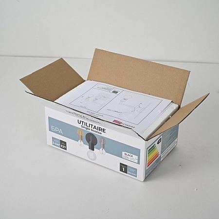 Бра Rh Utilitaire Single Sconce Black Imperiumloft 123284-22 - фото