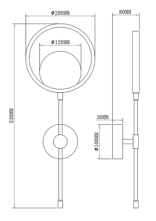 Настенный светильник (бра) Freya FR6110WL-L12GB - фото