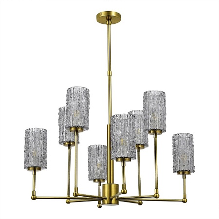 Люстра подвесная ST-Luce Латунь/Дымчатый E27 8*60W SL1240.303.08 - фото