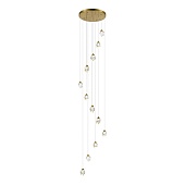 Светильник подвесной ST-Luce Золотистый/Прозрачный LED 12*3W 3000K SL6114.203.12