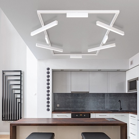 Трековый светодиодный светильник для однофазного шинопровода X-Line 20W 4200K белый матовый X-Line белый матовый 20W 4200K (LTB54) однофазный Elektrostandard - фото