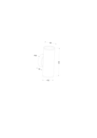 Настенный светильник (бра) Technical FOCUS S C068WL-02W - фото