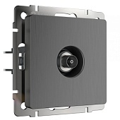 ТВ-розетка оконечная графит рифленый WL04-TV