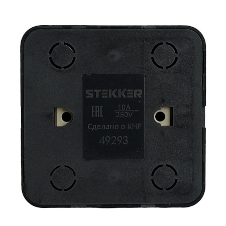 Розетка TV открытой установки, 1-местная, STEKKER, 75 Ом, 5-862МГц, серия София, серебро, MST00-10-03 - фото