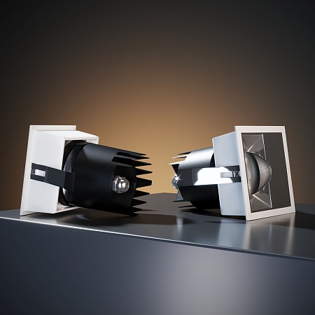 Точечный светодиодный светильник 10W 4000K белый/хром 25091/LED Elektrostandard - фото