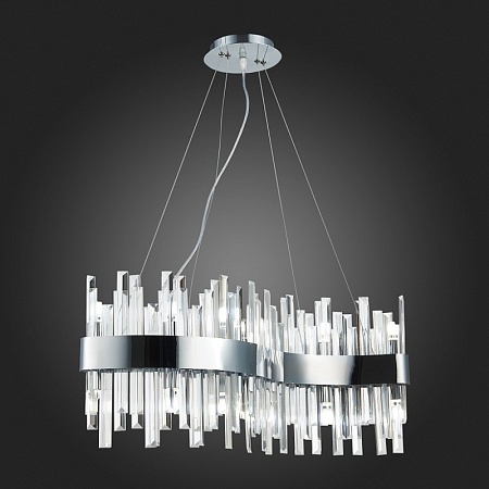 Светильник подвесной ST-Luce Хром/Хром, Прозрачный G9 12*5W SL1160.113.12 - фото