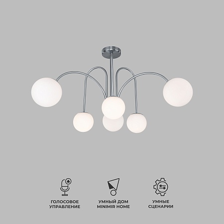 Потолочный светильник Eurosvet 30177/6 хром - фото