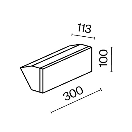 Настенный светильник (бра) Outdoor Brick O436WL-L20GF3K - фото