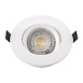 DK3020-WH Встраиваемый светильник, IP 20, 10 Вт, GU5.3, LED, белый, пластик - фото