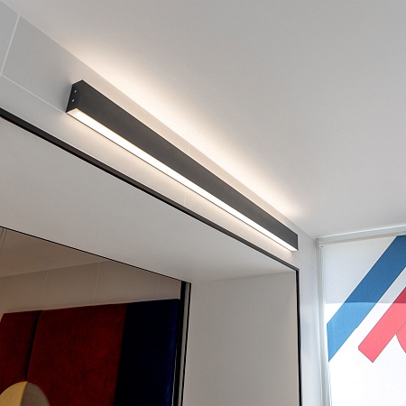 Линейный светодиодный накладной двусторонний светильник 53см 20Вт 4200К черный LSG-02-2-8*53-18-4200-MSh Elektrostandard Pro - фото