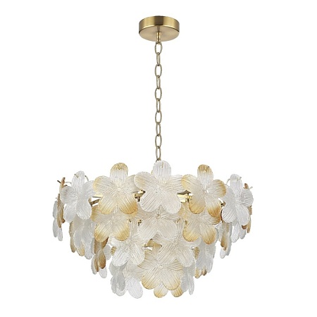 Светильник подвесной ST-Luce золотистый/Прозрачный, январный E14 12*60W SL6240.203.12 - фото