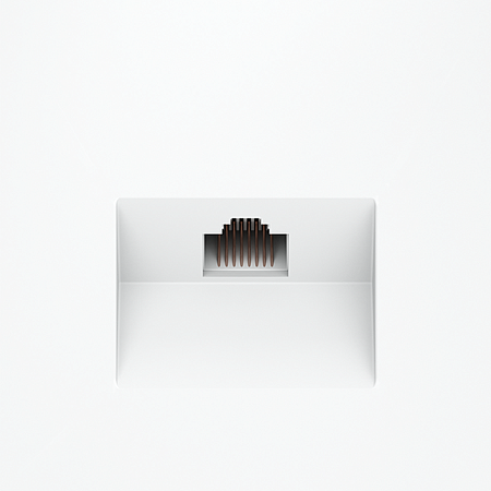 Розетка компьютерная встраиваемая VOLTUM S70 RJ45 кат.6, (белый матовый)