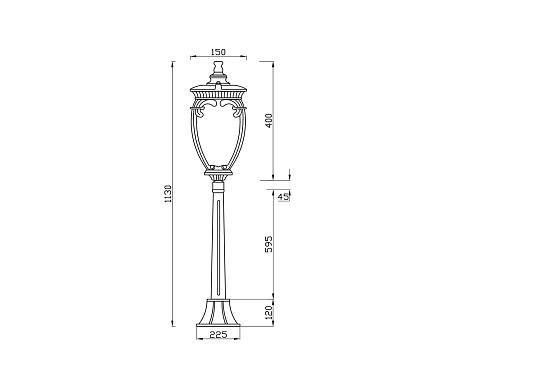 Ландшафтный светильник Outdoor Fleur O414FL-01BZ1 - фото