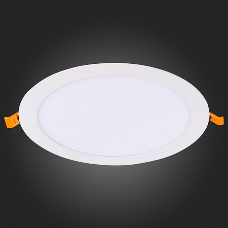 Св-к встр. Белый LED 1*18W 3000K 1 296Lm Ra80 110° IP20 D225xH8 90-265V ST209.538.18 - фото