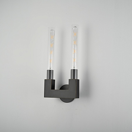 Бра Canelle Wall Lamp Double Sconces Black Imperiumloft 147874-22 - фото