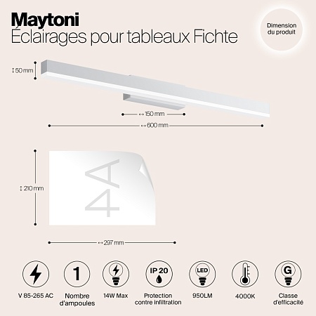 Подсветка Maytoni Fichte MIR012WL-L14W4K - фото