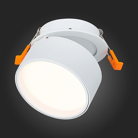Встраиваемый поворотный светильник Белый LED 1*9W 3000K 720Lm Ra>90 120° IP20 D85xH68 1 ST651.538.09 - фото
