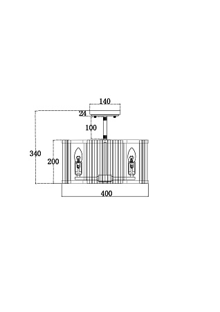 Потолочный светильник Maytoni Solar MOD087CL-04G - фото