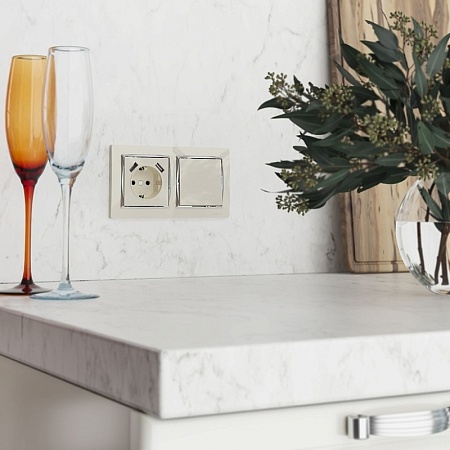 Клавиша для выключателя перекрестного (шампань) W1119011 - фото