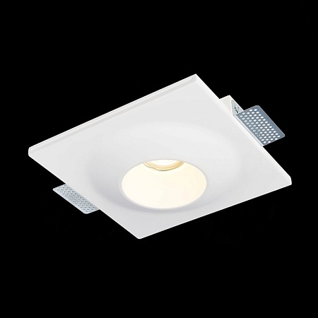 Св-к встр. из гипса Белый GU10 1*50W IP20 L220xW220xH58 180-240V Без ламп ST253.508.01 - фото