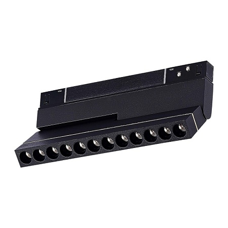 Магнитный трековый светильник Черный LED 1*12W 4000K 450Lm Ra>90 36° IP20 L220xW22xH117 ST805.446.12 - фото