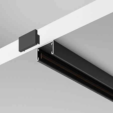 Шинопровод 3м накладной Basity, черный - фото