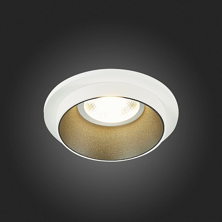 Св-к встр. Белый GU10 1*50W IP20 D92xH38 220V Без ламп ST206.528.01 - фото