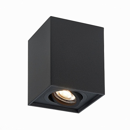 Светильник потолочный Черный GU10 1*50W L100xW100xH123 220V Без ламп ST109.407.01 - фото