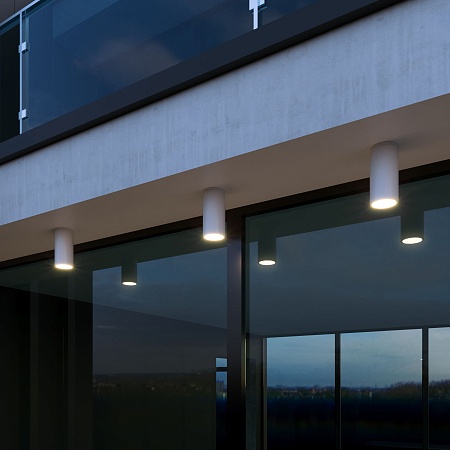 Уличный потолочный светильник Light LED IP65 35129/H белый Elektrostandard - фото