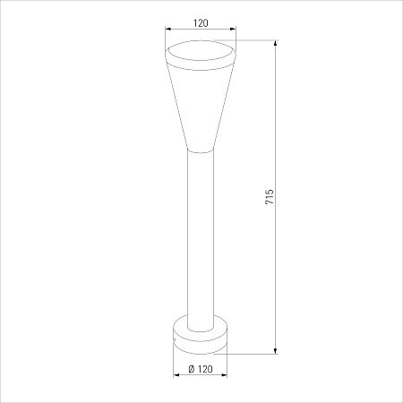 Ландшафтный светильник серый IP54 1417 TECHNO Elektrostandard - фото