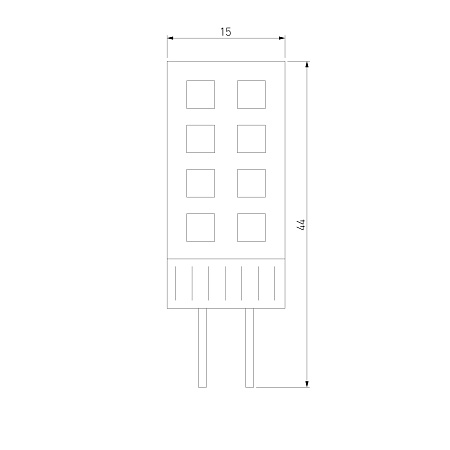 Светодиодная лампа JCD 7W 220V 6500K G4 BLG415 Elektrostandard - фото