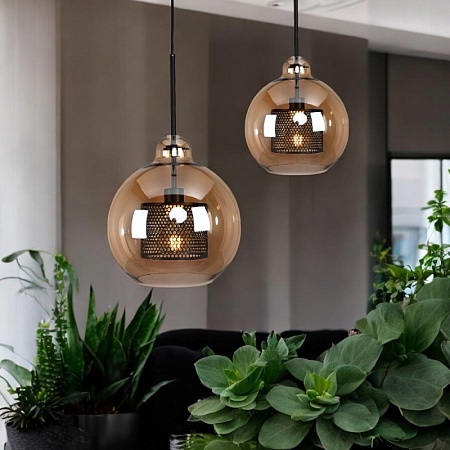 Подвесной Светильник Catch Amber Pear L D30 Imperiumloft 200987-26 - фото